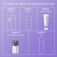 Die deutsche Infografik „So baust du deine Hautpflegeroutine auf“ zeigt fünf Schritte, darunter das „Stabilizing Repair Serum“ zur Stärkung der Hautbarriere sowie Produktbilder für jeden Schritt.