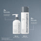 Das Hautpflegeset „PreCleanse + Special Cleansing Gel“, dessen geschätzte Verwendungsdauer bei 6+ bzw. 3+ Monaten liegt, wird vor einem grauen Hintergrund mit deutschen Textbeschreibungen präsentiert.
