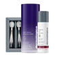 Es werden drei Hautpflegeprodukte von Dermalogica gezeigt: Phyto Nature Lifting Eye Cream + 2 Geschenke, Dynamic Skin Recovery SPF50 Anti-Age-Tagespflege und ein Box-Set mit Applikatoren mit zwei Enden.