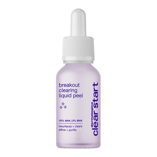 Flasche mit Breakout Clearing Liquid Peel Hautpflegeprodukt.
